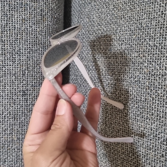ASOS Cateye Sunglasses Gray/Glitter - Picture 3 of 6